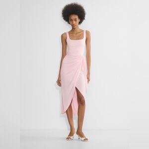 Wilfred Saturn Midi Dress- Medium Baby pink colour